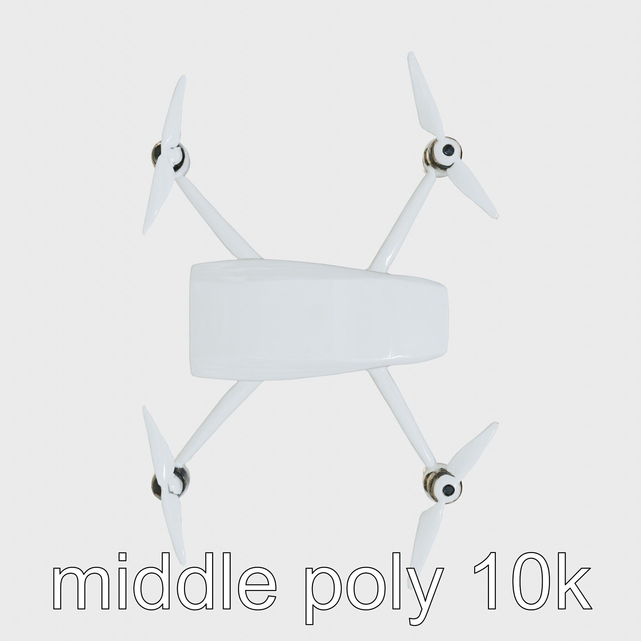 Future City Drone Cleaning AI Compact Design model pack Low-poly 3D model_29