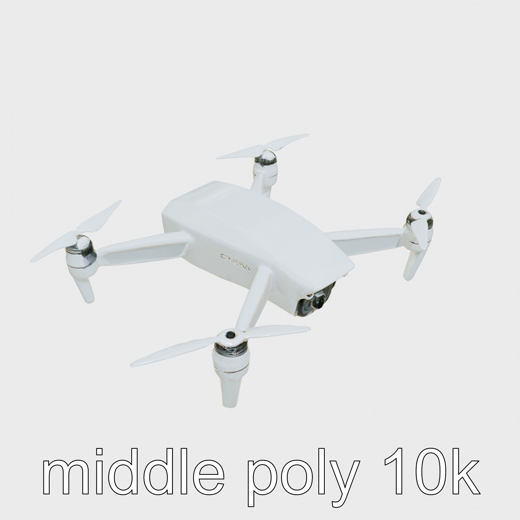 Future City Drone Cleaning AI Compact Design model pack Low-poly 3D model_12