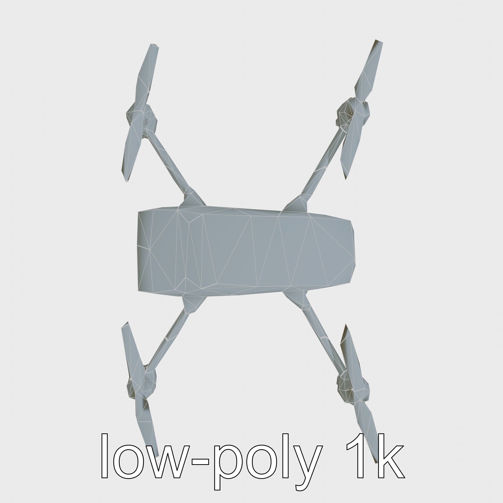 Future City Drone Cleaning AI Compact Design model pack Low-poly 3D model_10