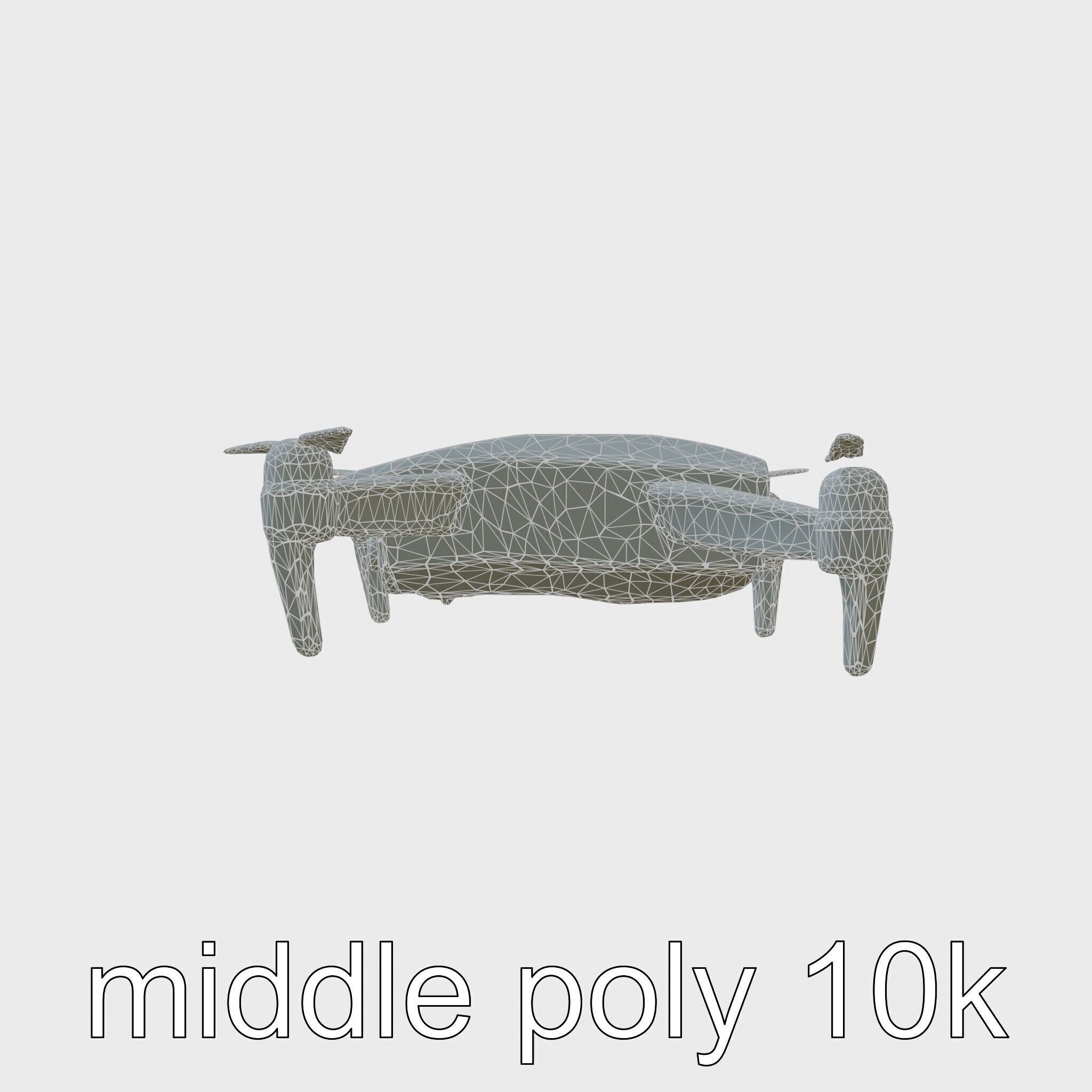 Future City Drone Cleaning AI Compact Design model pack Low-poly 3D model_9