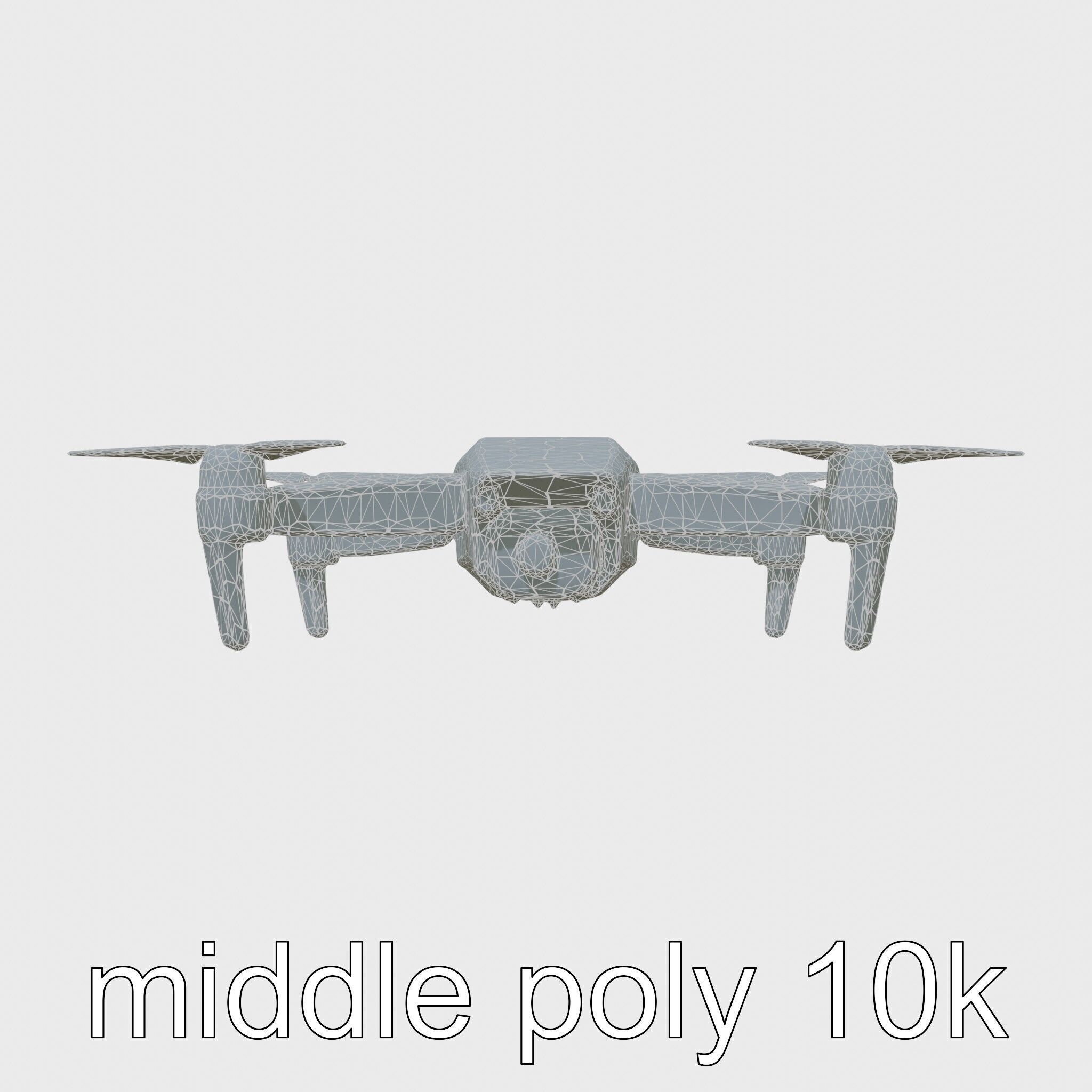 Future City Drone Cleaning AI Compact Design model pack Low-poly 3D model_22