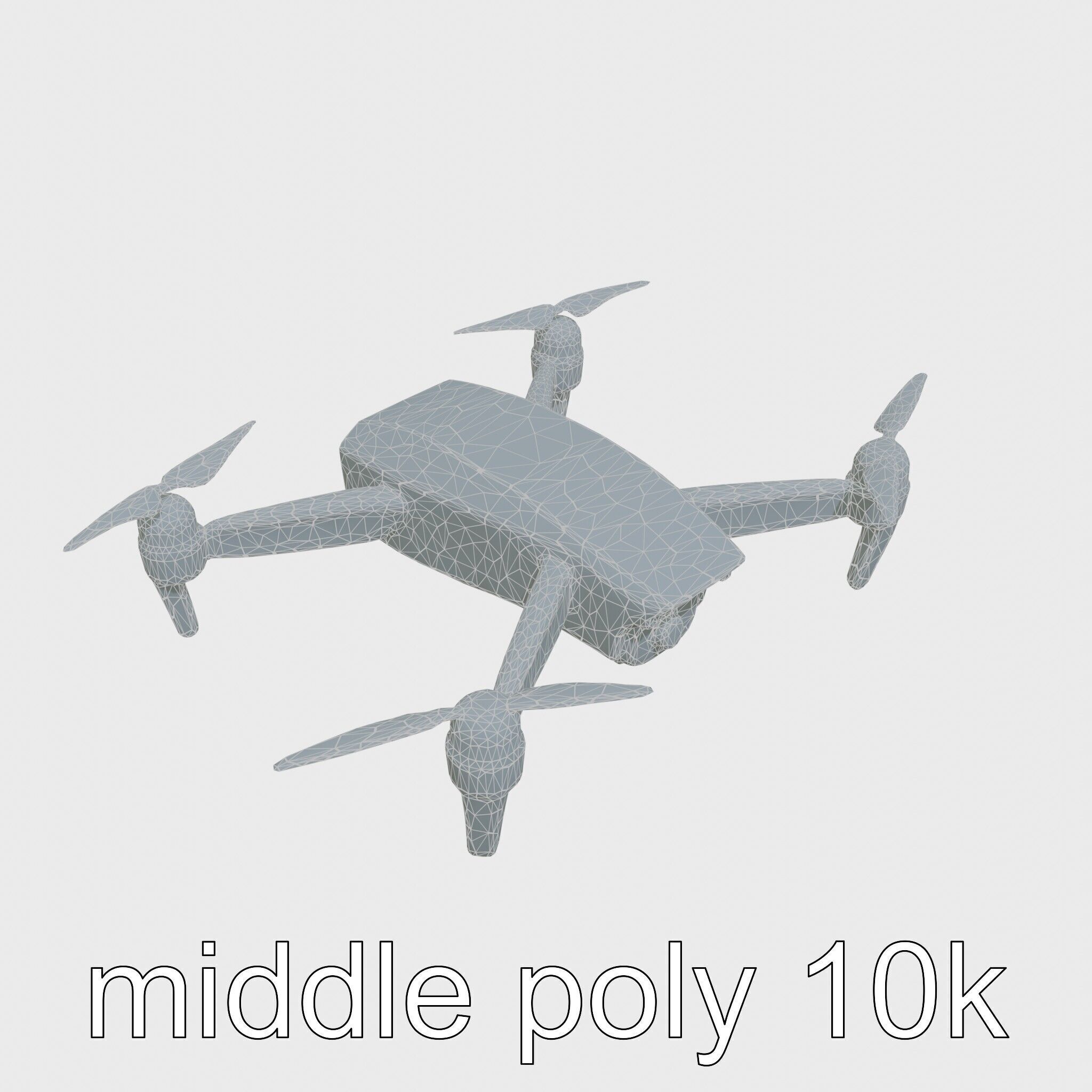 Future City Drone Cleaning AI Compact Design model pack Low-poly 3D model_26
