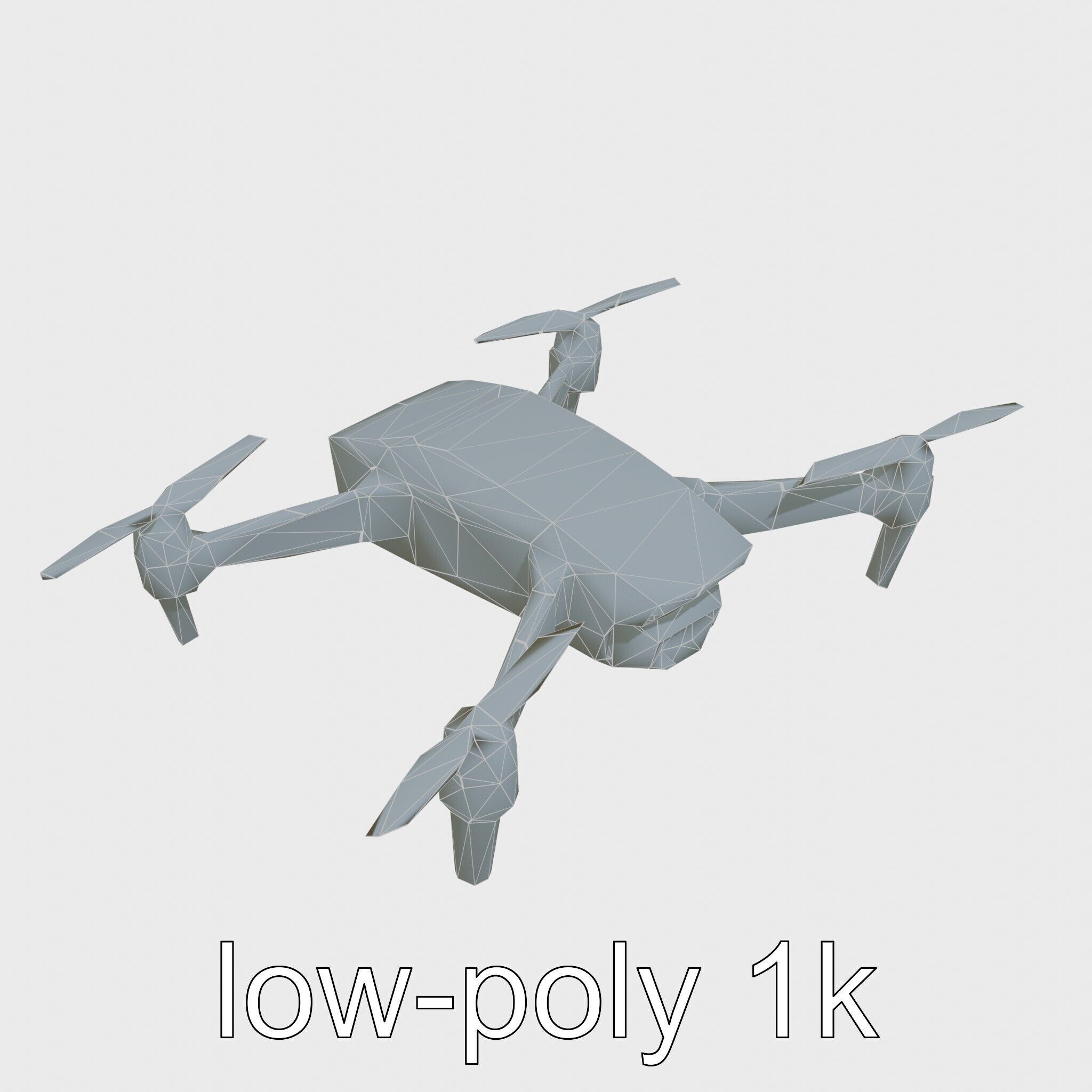 Future City Drone Cleaning AI Compact Design model pack Low-poly 3D model_15