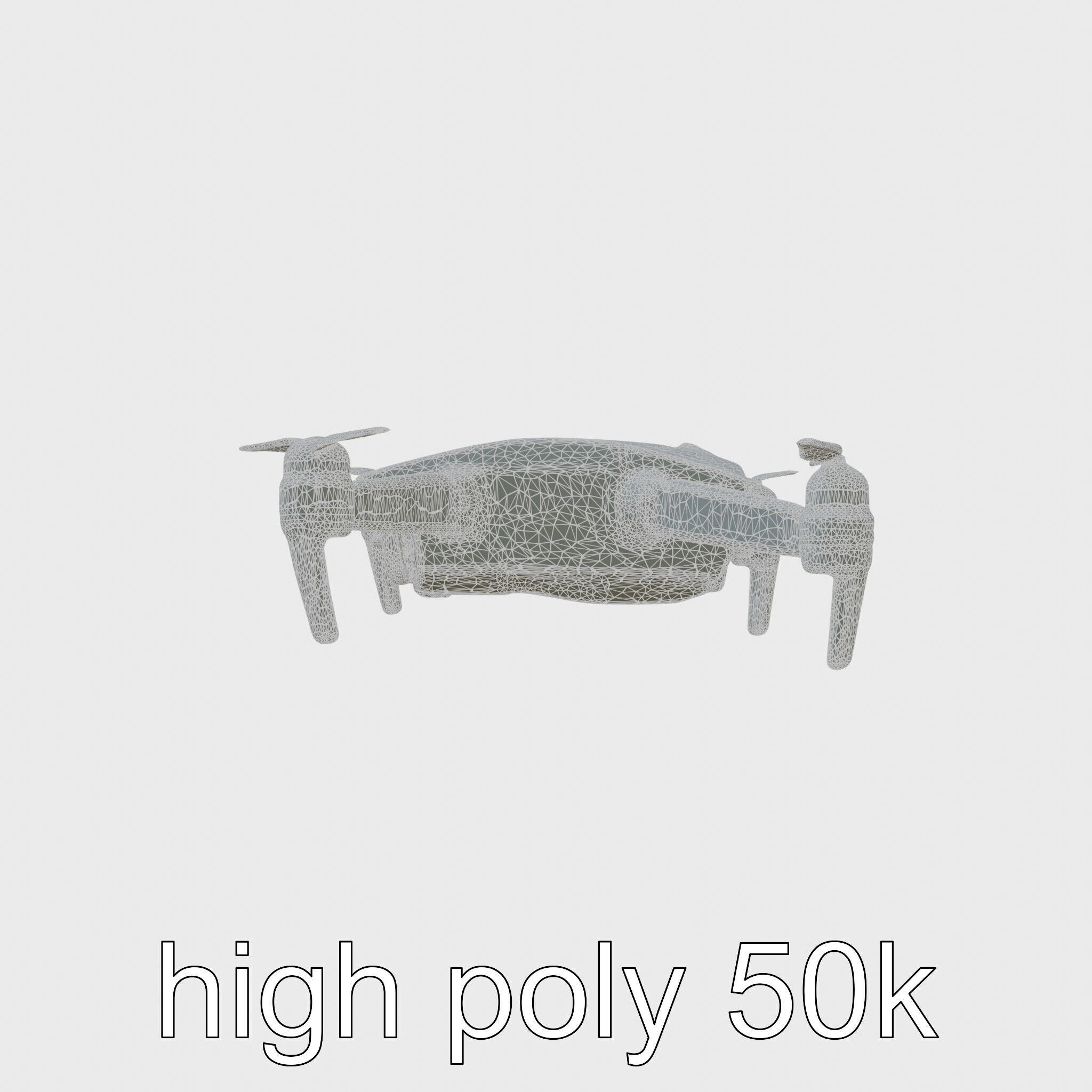 Future City Drone Cleaning AI Compact Design model pack Low-poly 3D model_8
