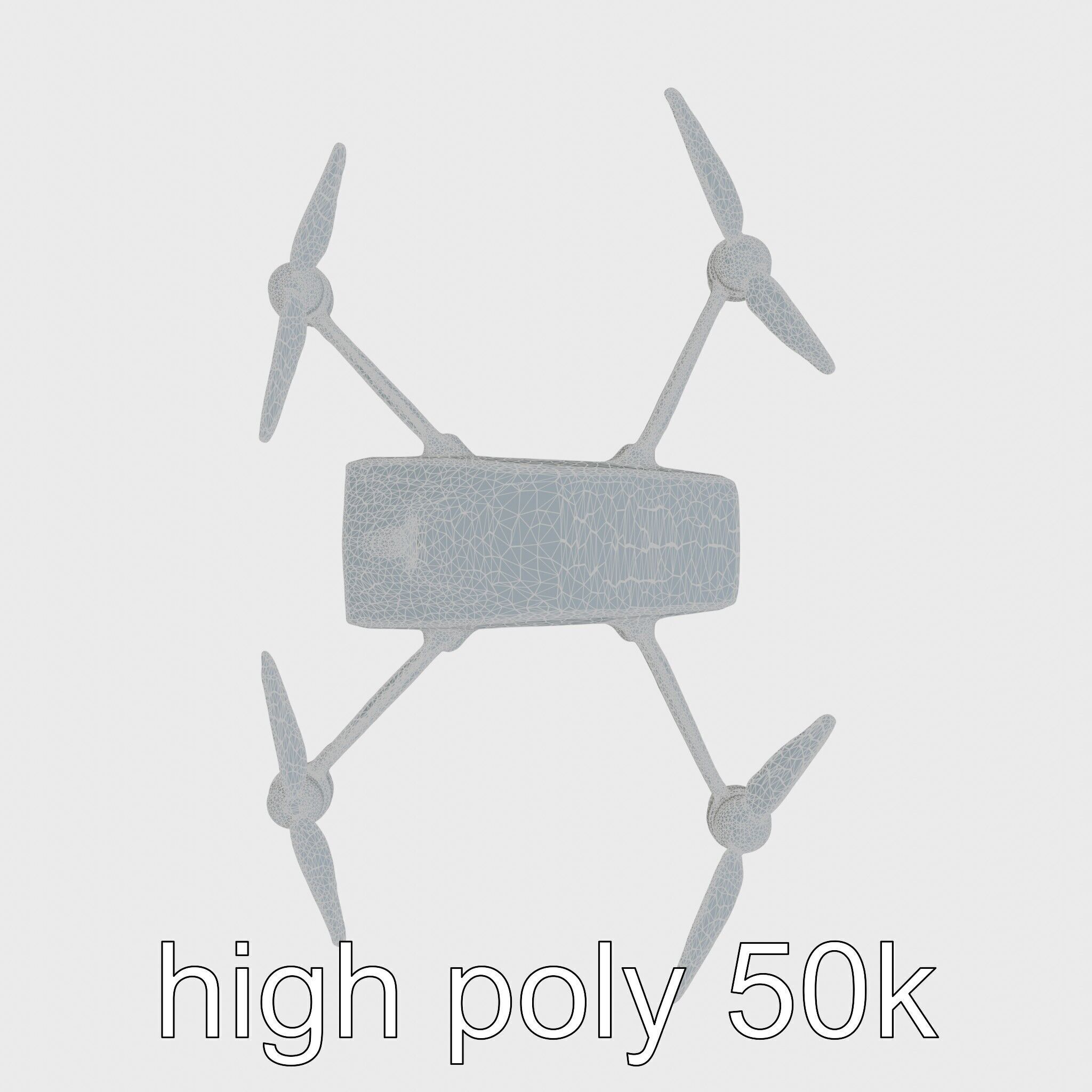 Future City Drone Cleaning AI Compact Design model pack Low-poly 3D model_30