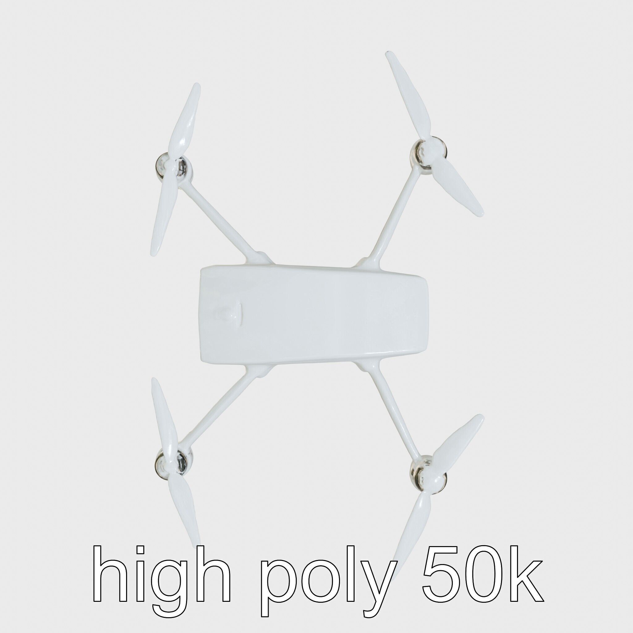 Future City Drone Cleaning AI Compact Design model pack Low-poly 3D model_16