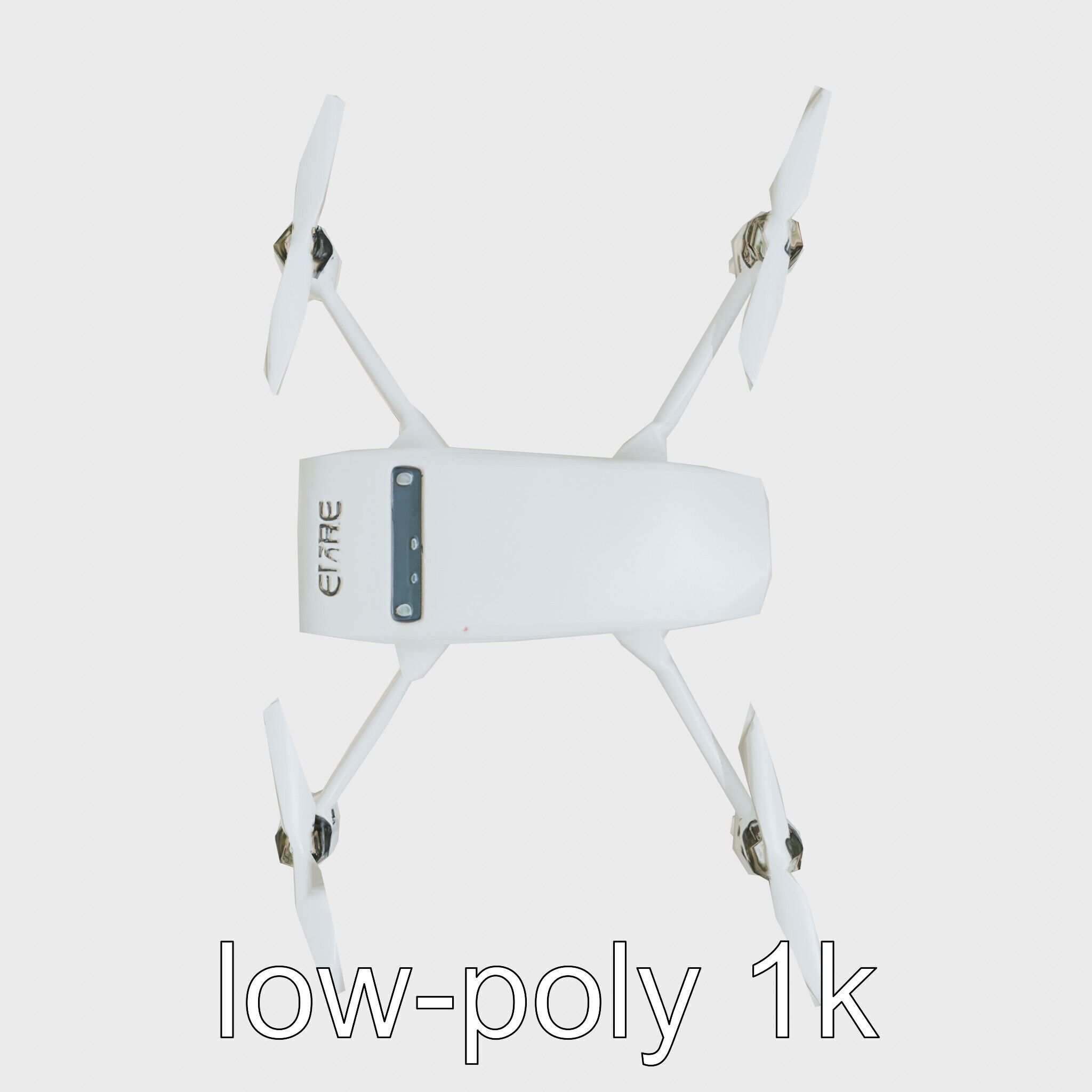 Future City Drone Cleaning AI Compact Design model pack Low-poly 3D model_7