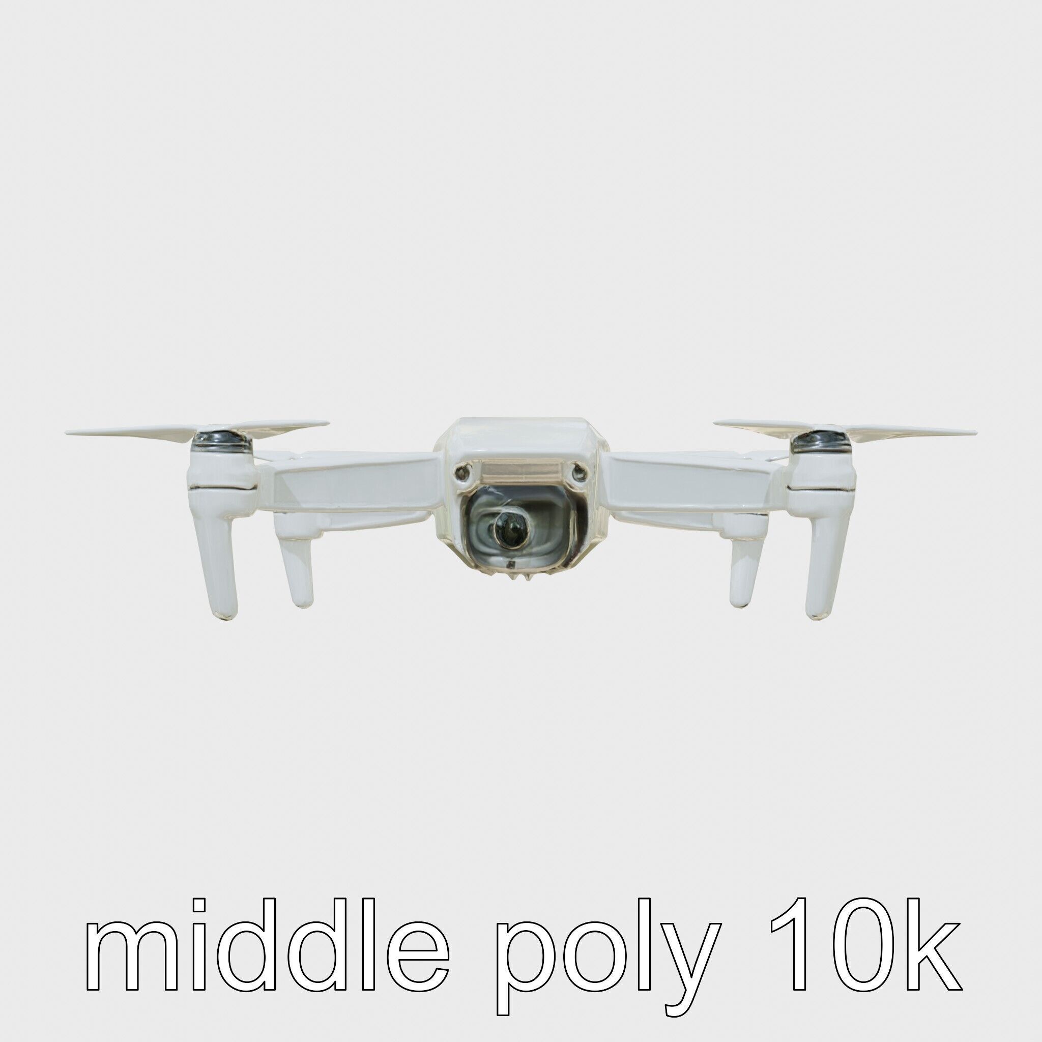 Future City Drone Cleaning AI Compact Design model pack Low-poly 3D model_20