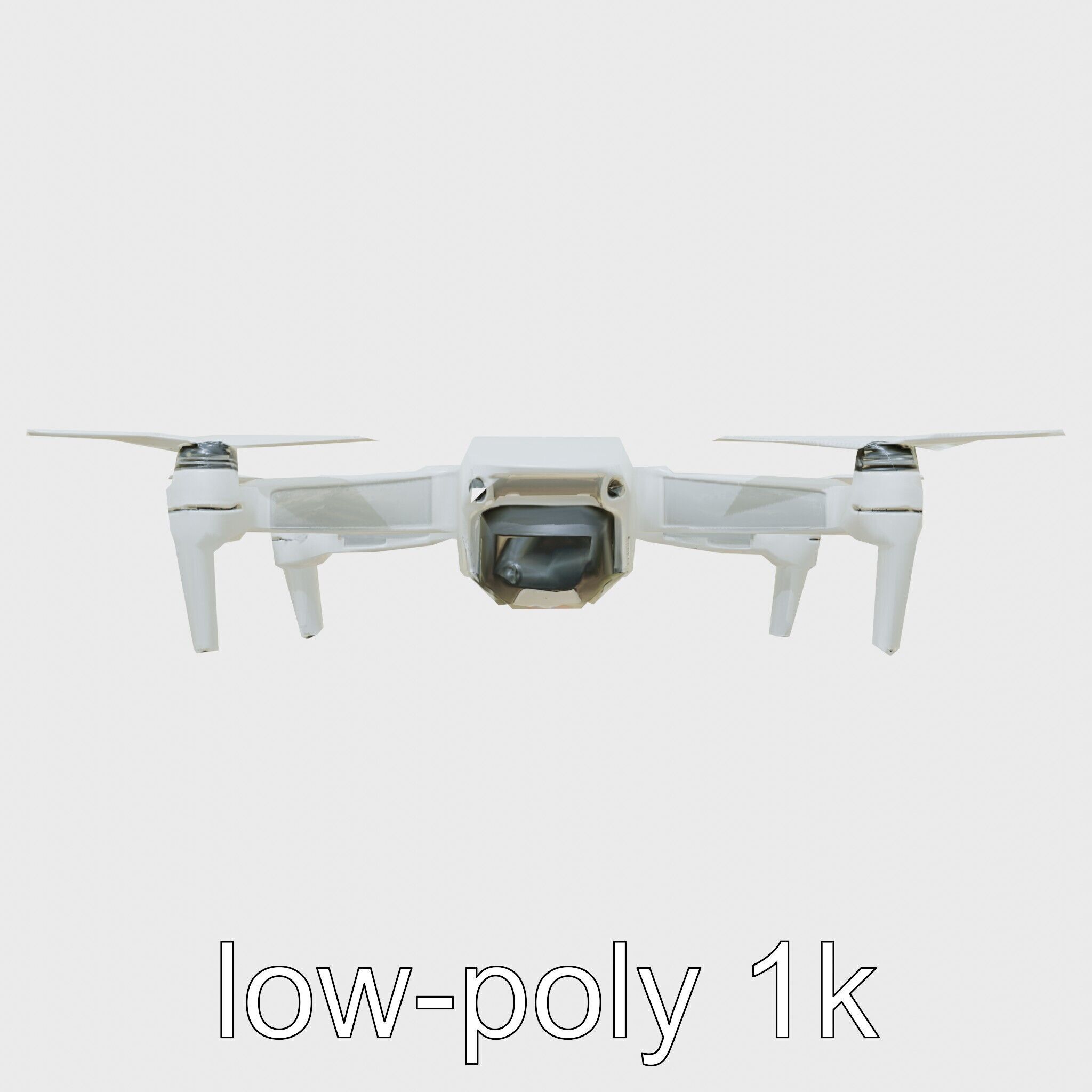 Future City Drone Cleaning AI Compact Design model pack Low-poly 3D model_32