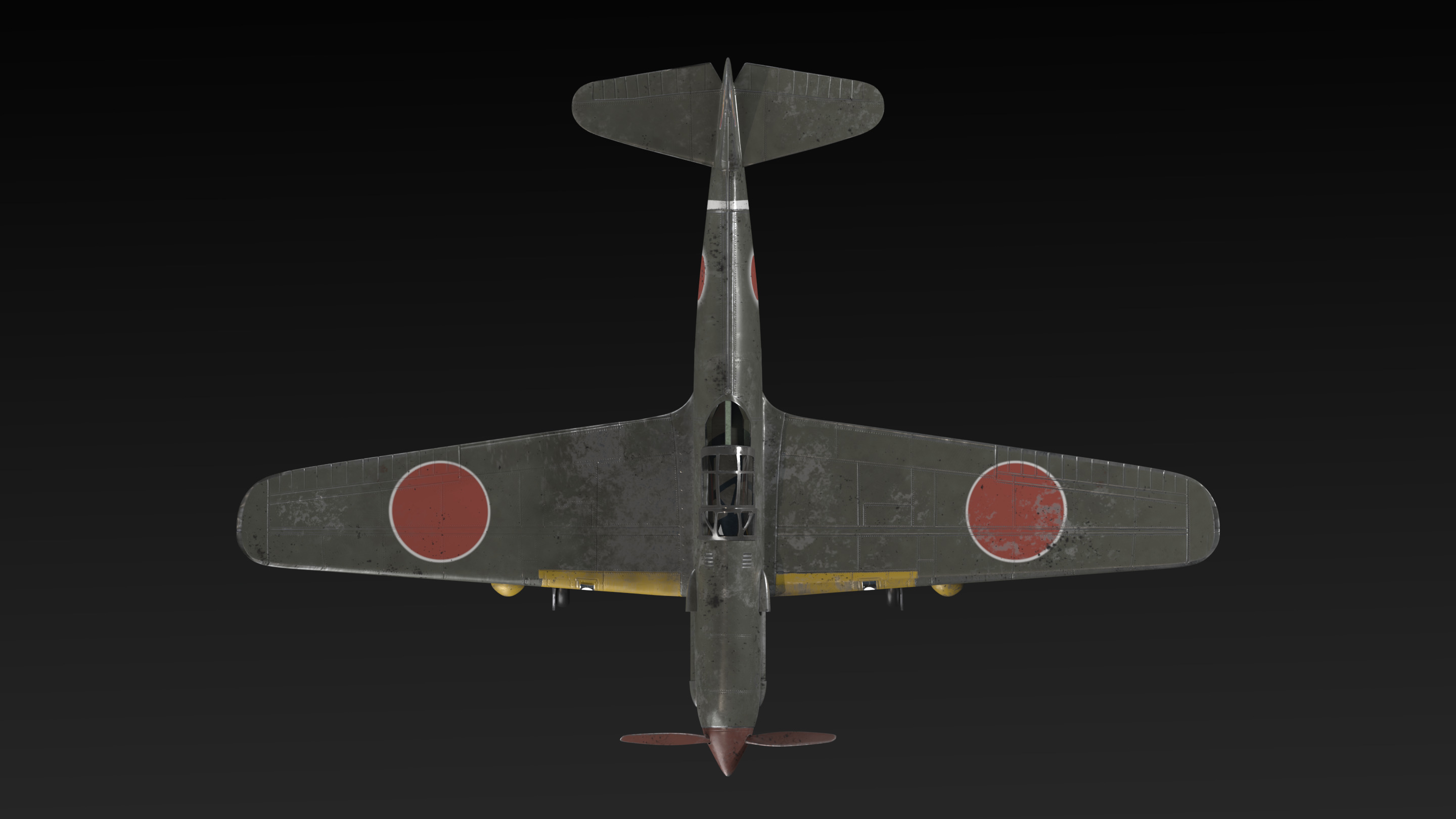 Kawasaki Ki 61 Hien Aircraft 3D model_6