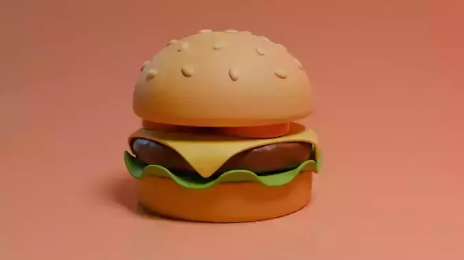 Stylized hamburger