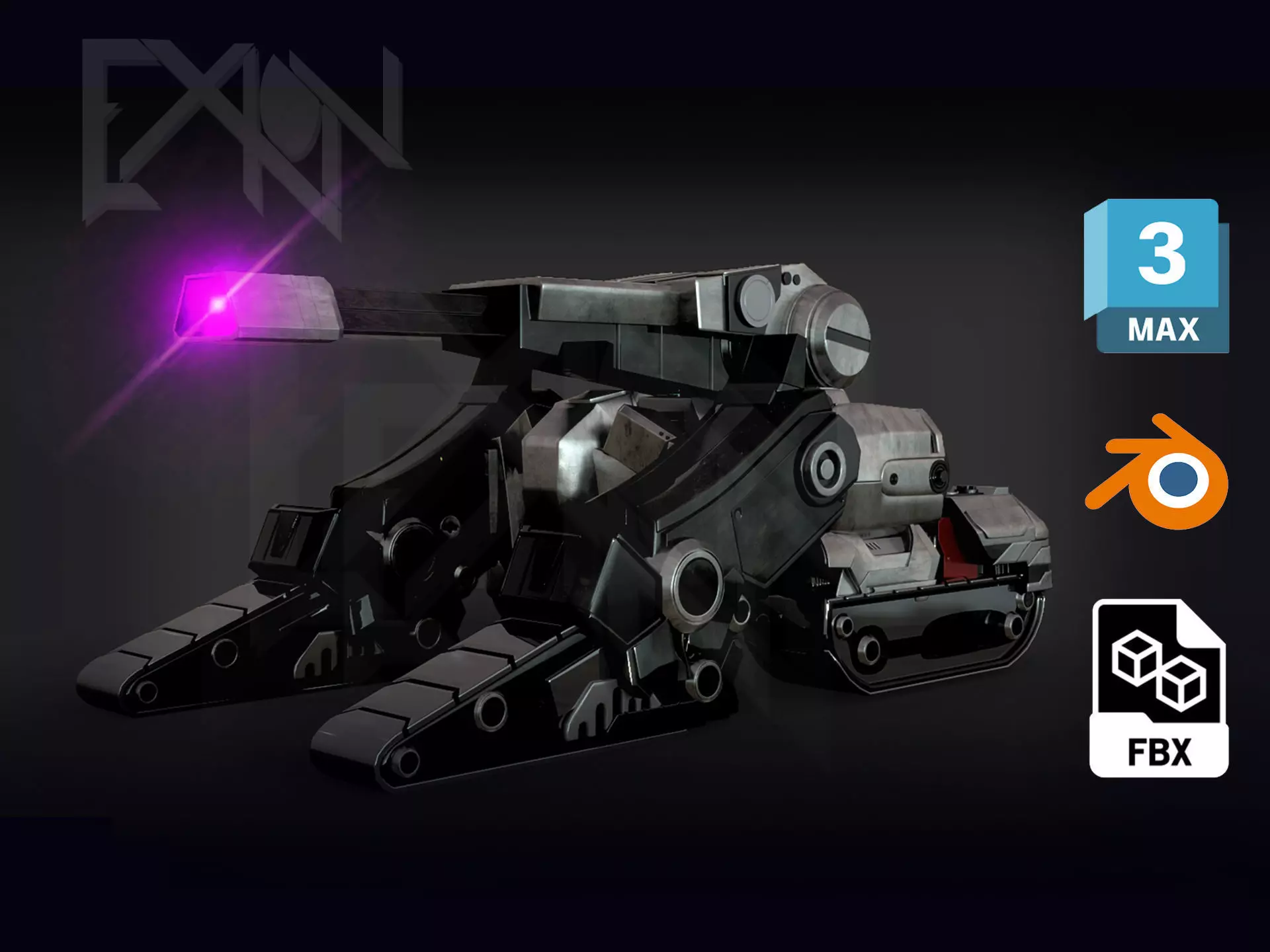 Transformers One Megatron Cybertron Tank Form 3D model_0