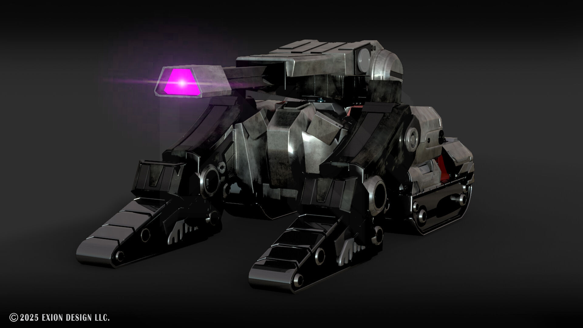Transformers One Megatron Cybertron Tank Form 3D model_3