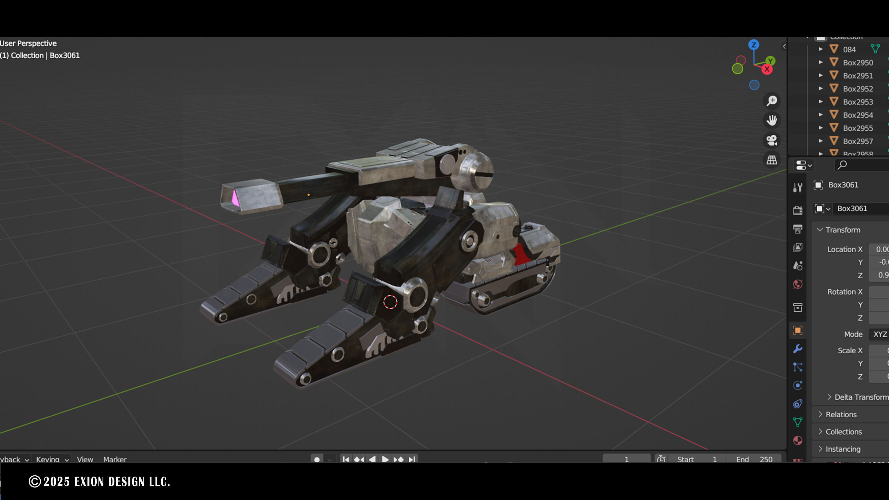 Transformers One Megatron Cybertron Tank Form 3D model_13