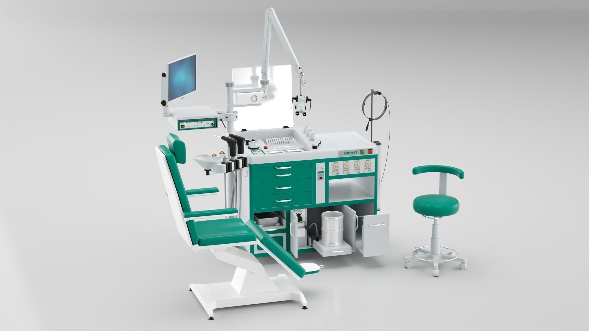 Dentists Workplace 3D model_3