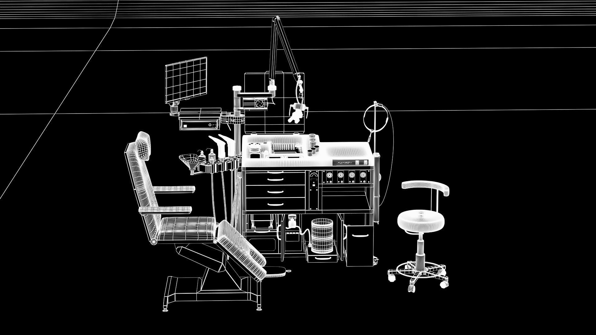 Dentists Workplace 3D model_11