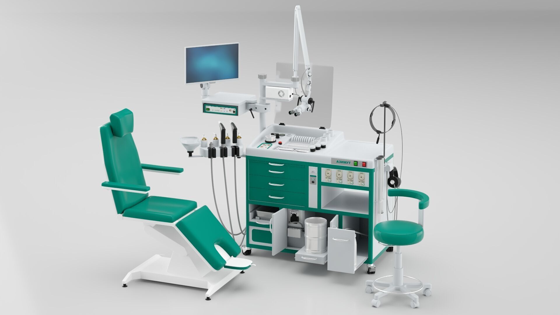 Dentists Workplace 3D model_4