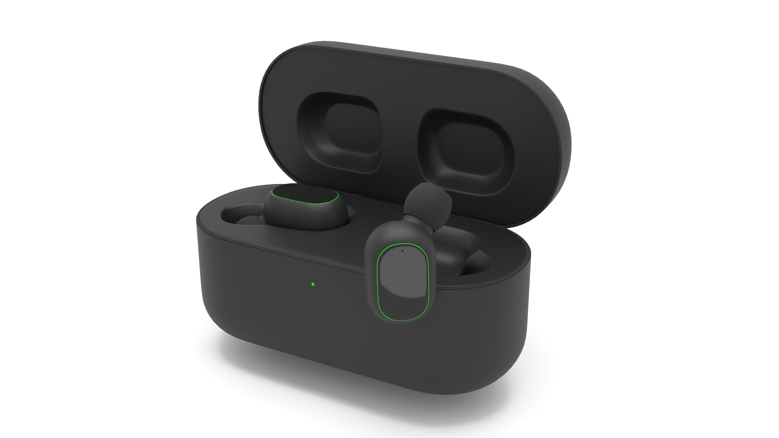 Wireless Earbuds or Earphones 3D model_3