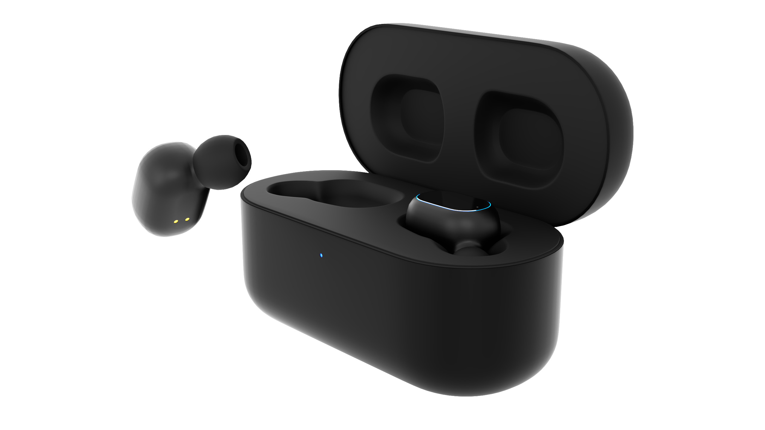 Wireless Earbuds or Earphones 3D model_1