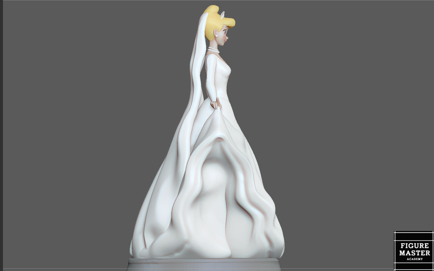 CINDERELLA WEDDING DRESS DISNEY PRINCESS GIRL ANIMATION 3D PRINT 3D model  3D printable | CGTrader
