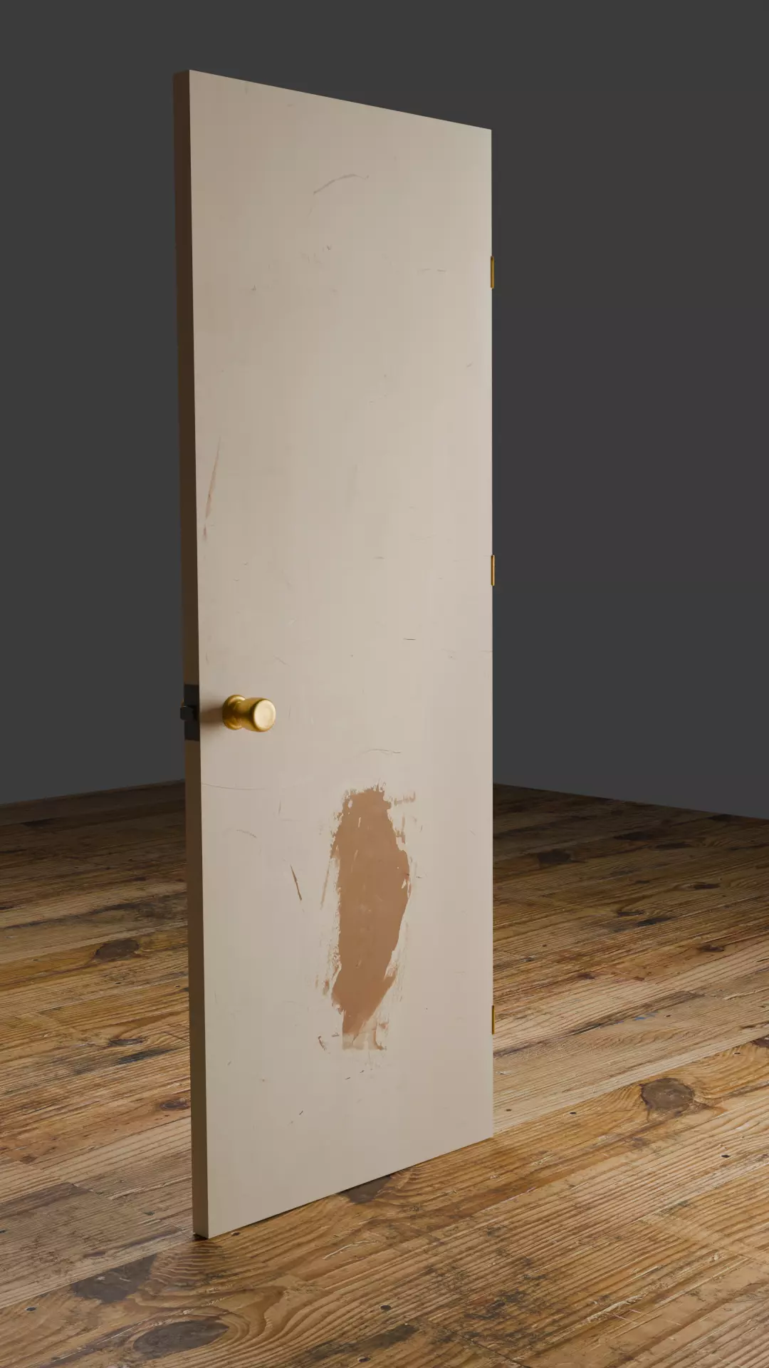 Old Wooden Door Free 3D model