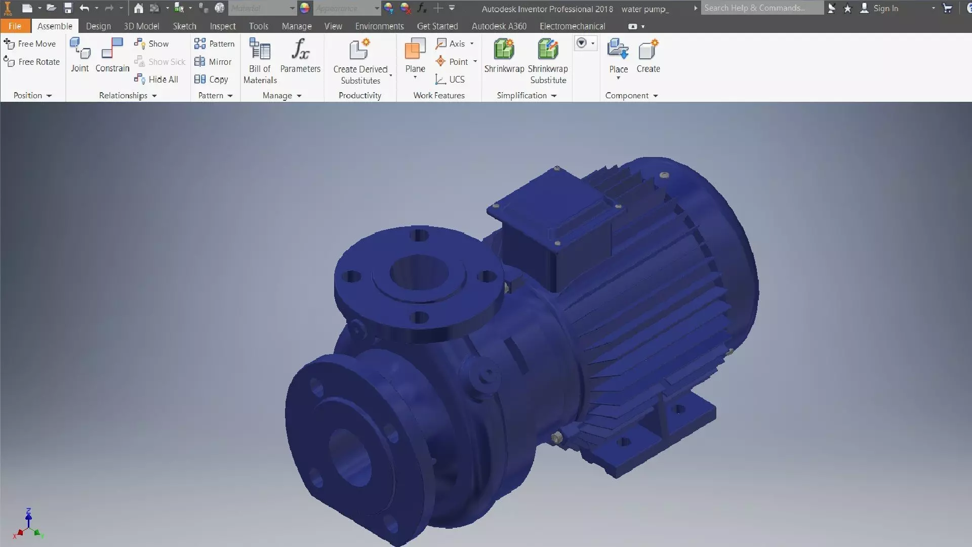 Water Pump 3d model 3D model_0