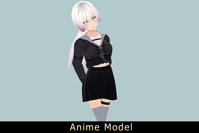 Anime Character - Koyuki-Uniform 3D model