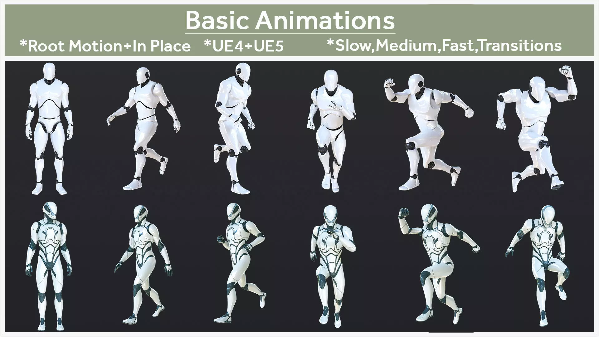 Basic Animations Low-poly 3D model