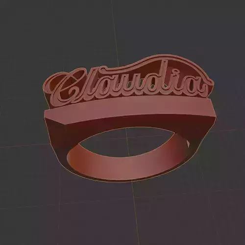 anillo nombre claudia