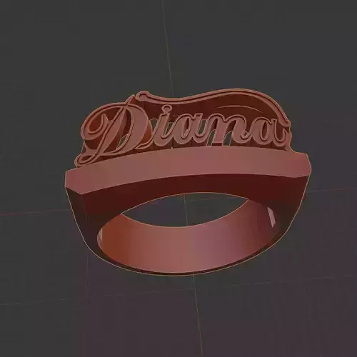 anillo nombre diana