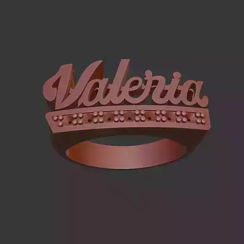 Anillo nombre valeria