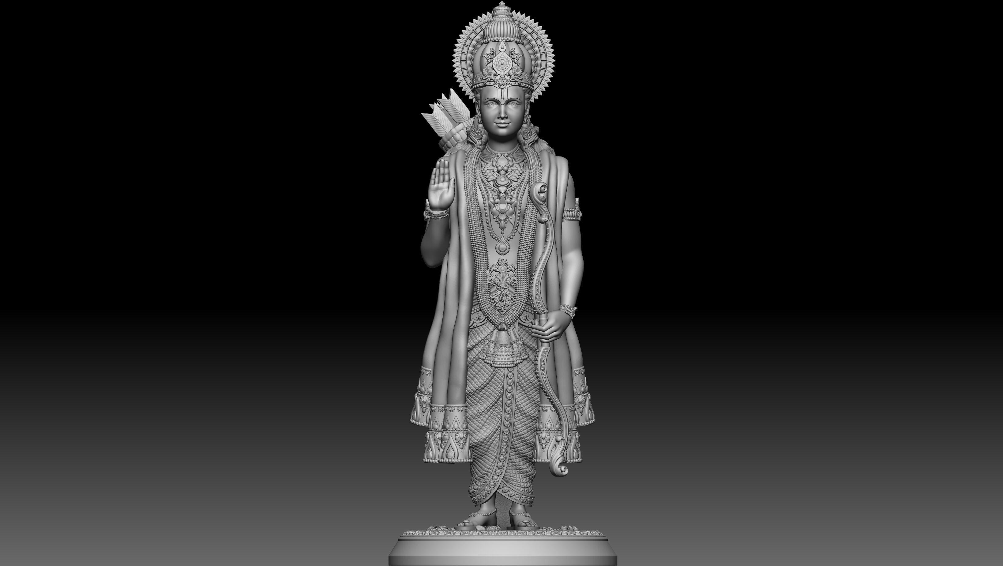 Ram ji 3D print model 3D print model_3