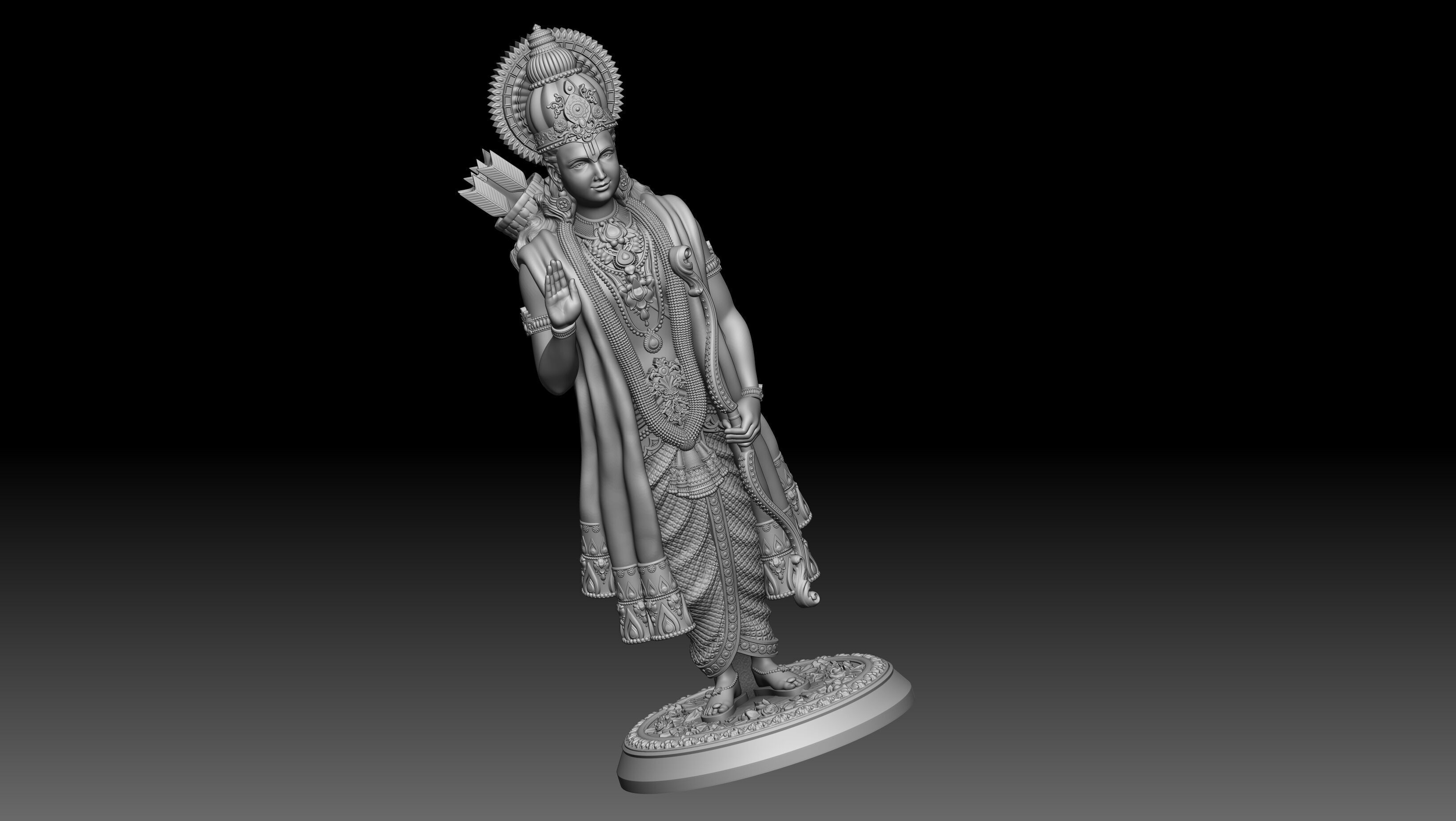 Ram ji 3D print model 3D print model_4