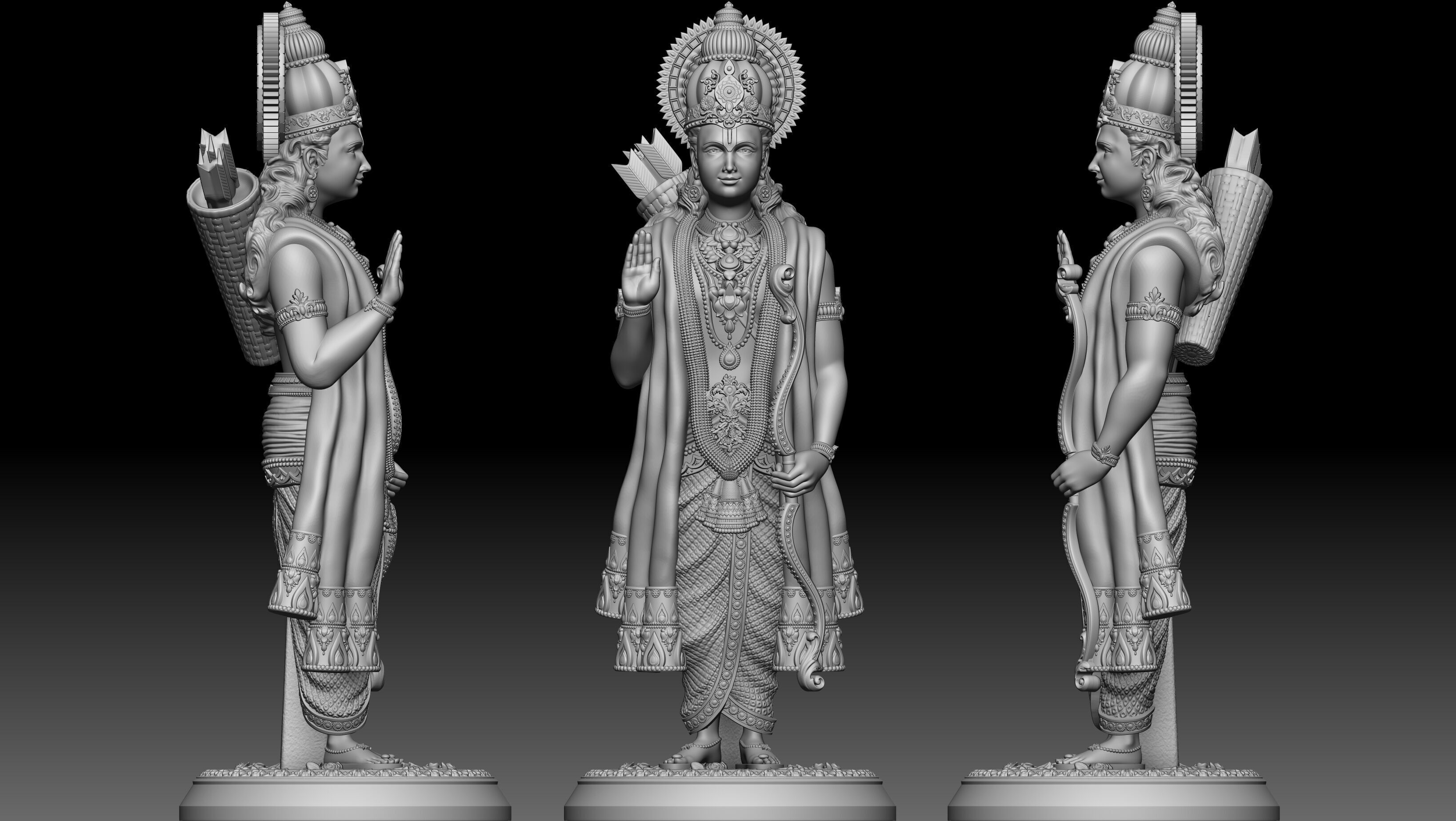 Ram ji 3D print model 3D print model_2