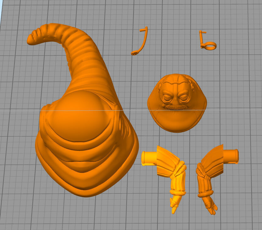 Clone wars Gorga the hutt 3D print model_8