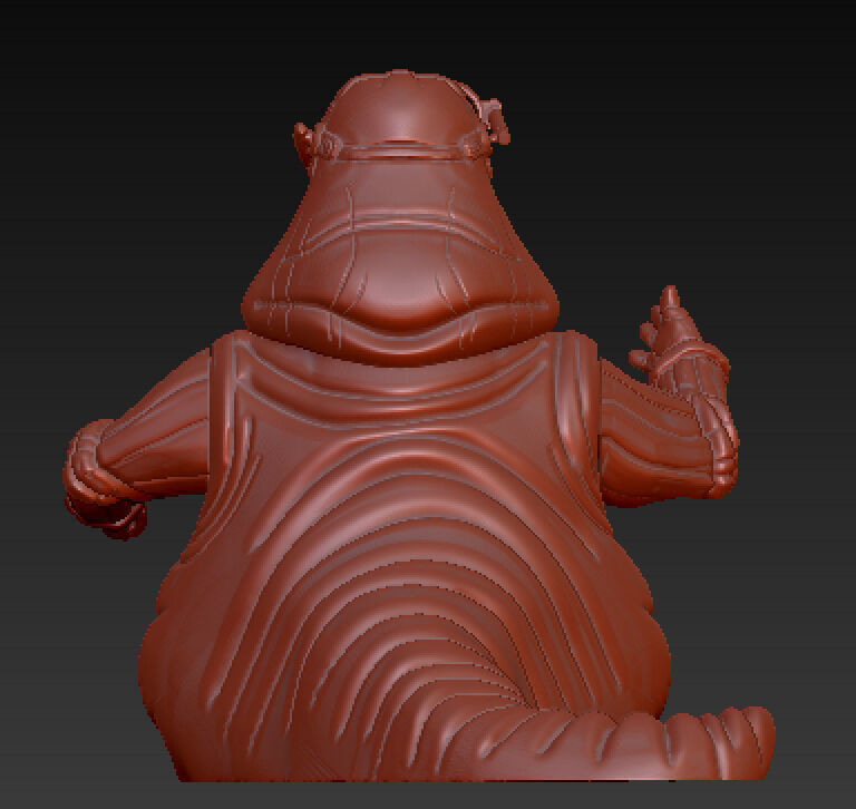 Clone wars Gorga the hutt 3D print model_5
