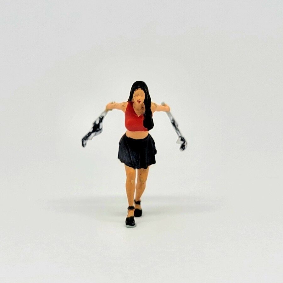 1-64 Scale Figure of Sally Racing Girl  Miniature Diorama 3D print model_1