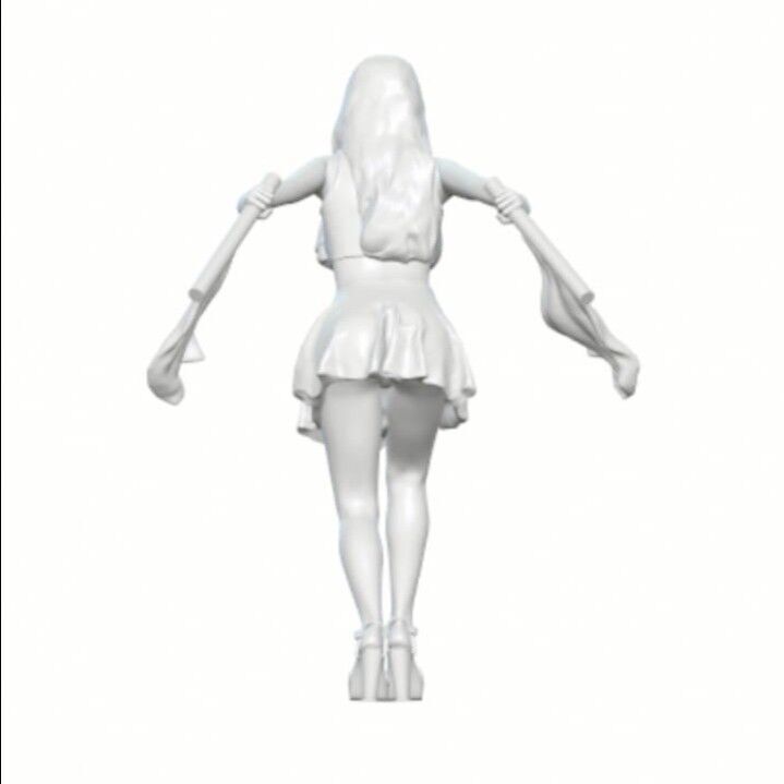 1-64 Scale Figure of Sally Racing Girl  Miniature Diorama 3D print model_6