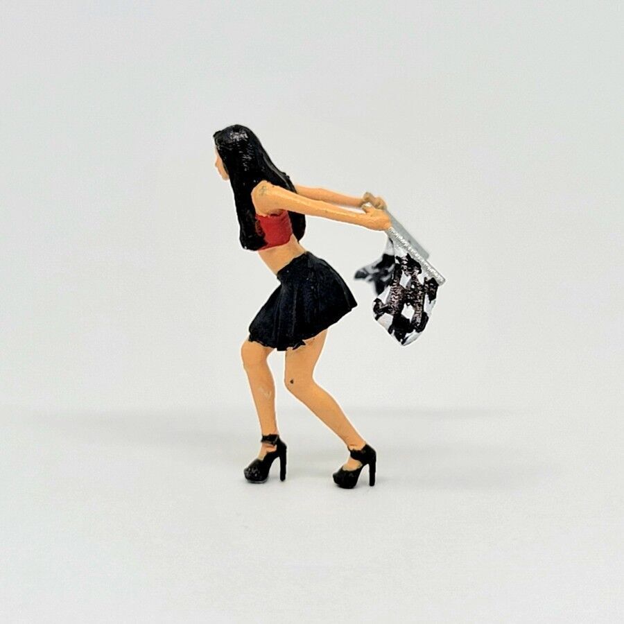 1-64 Scale Figure of Sally Racing Girl  Miniature Diorama 3D print model_3