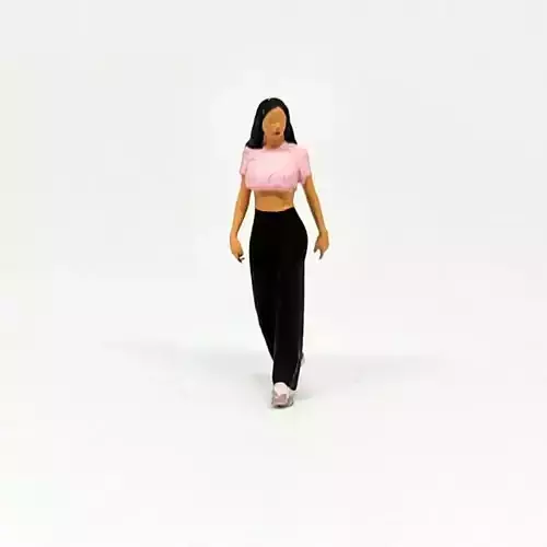 1-64 Scale Figure of Kim Walking  Miniature Diorama