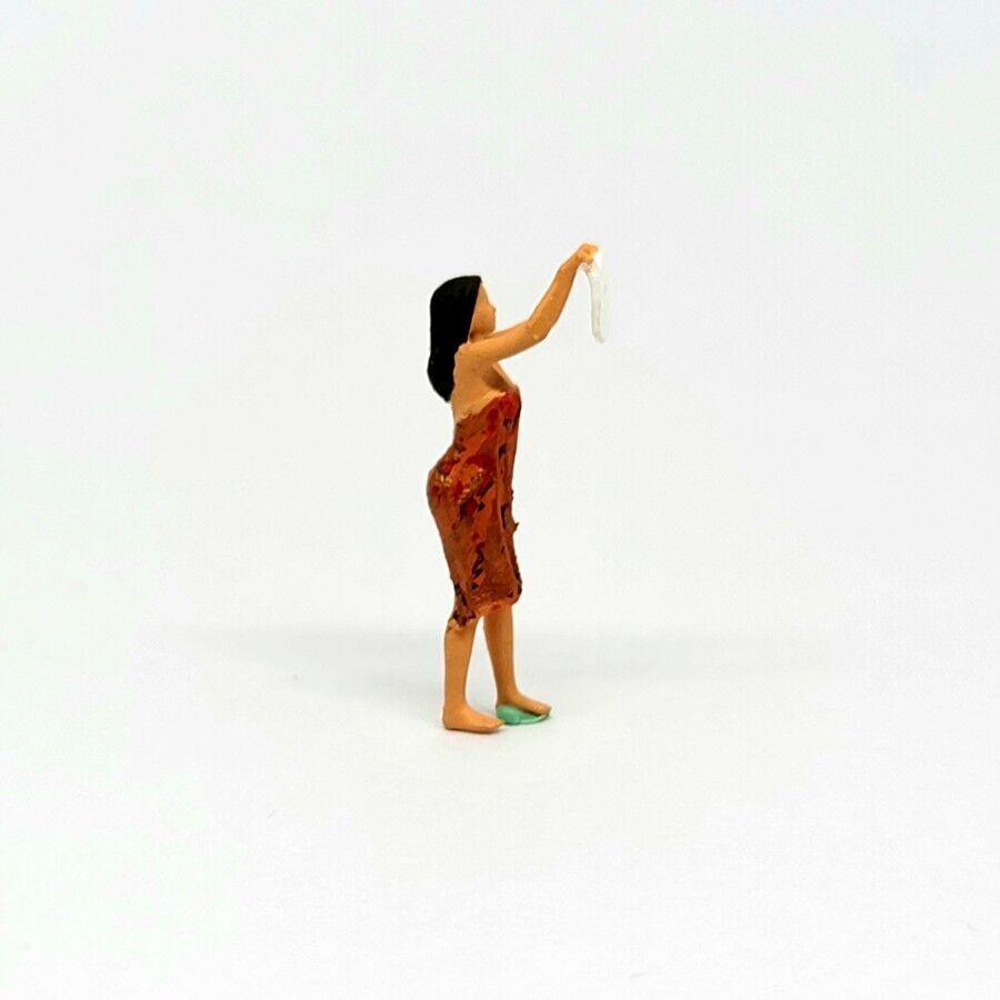 1-64 Scale Figure of Dasimah Village Girl Drying Clothes 3D print model_1