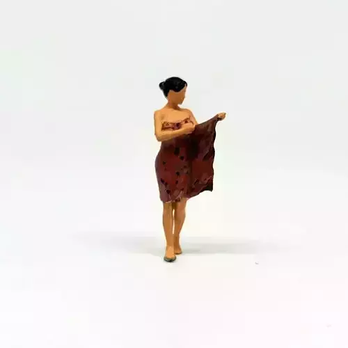 1-64 Scale Figure of Dasimah Village Girl Wearing Kemben