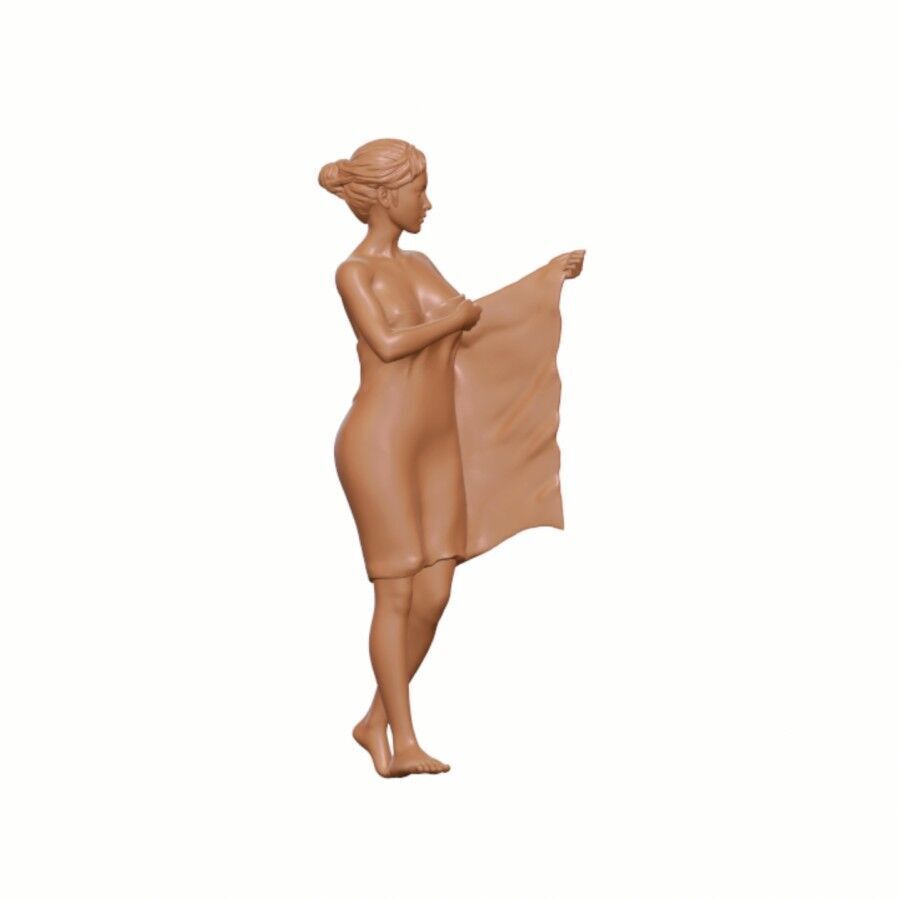 1-64 Scale Figure of Dasimah Village Girl Wearing Kemben 3D print model_8