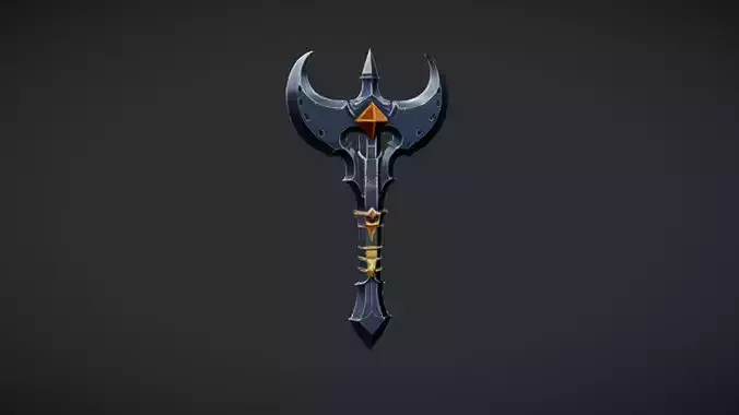 ornate battle axe