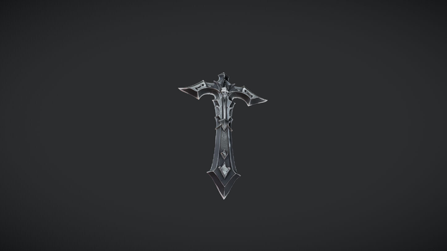 Intricate fantasy sword 3D model_3