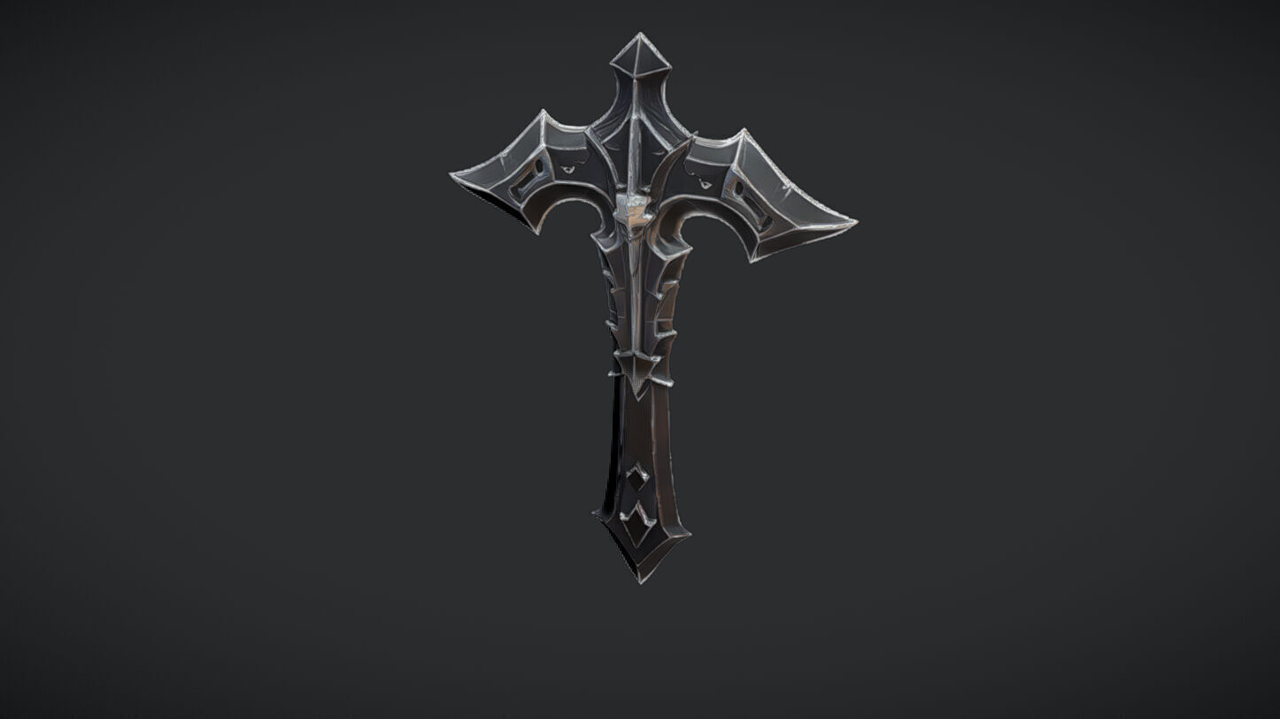 Intricate fantasy sword 3D model_4