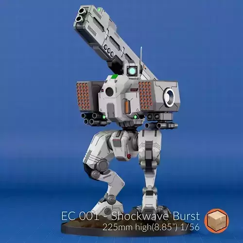 EC 001 - SHOCKWAVE BURST 3D print model