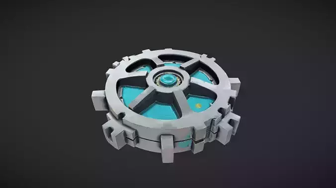 futuristic mechanical gear