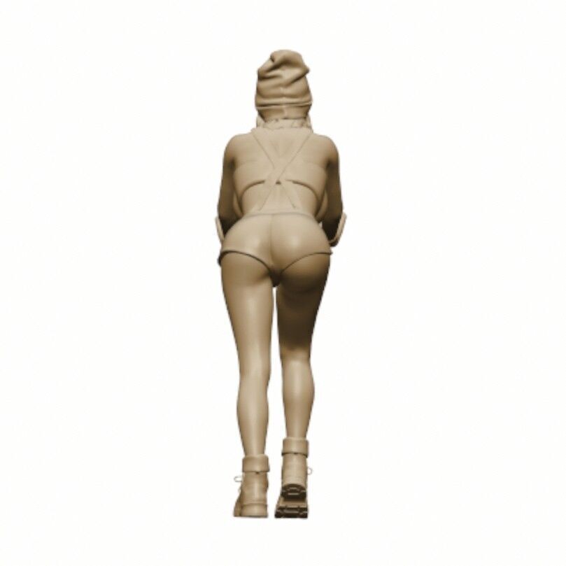 1-64 Scale Figure of Sendi Lady Mechanic Miniature Diorama 3D print model_6