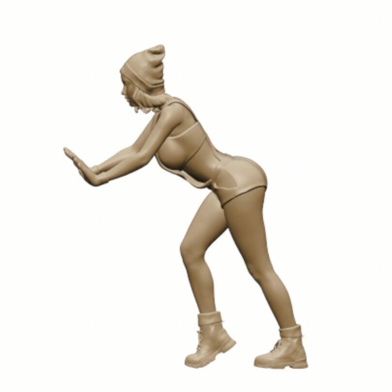 1-64 Scale Figure of Sendi Lady Mechanic Miniature Diorama 3D print model_5